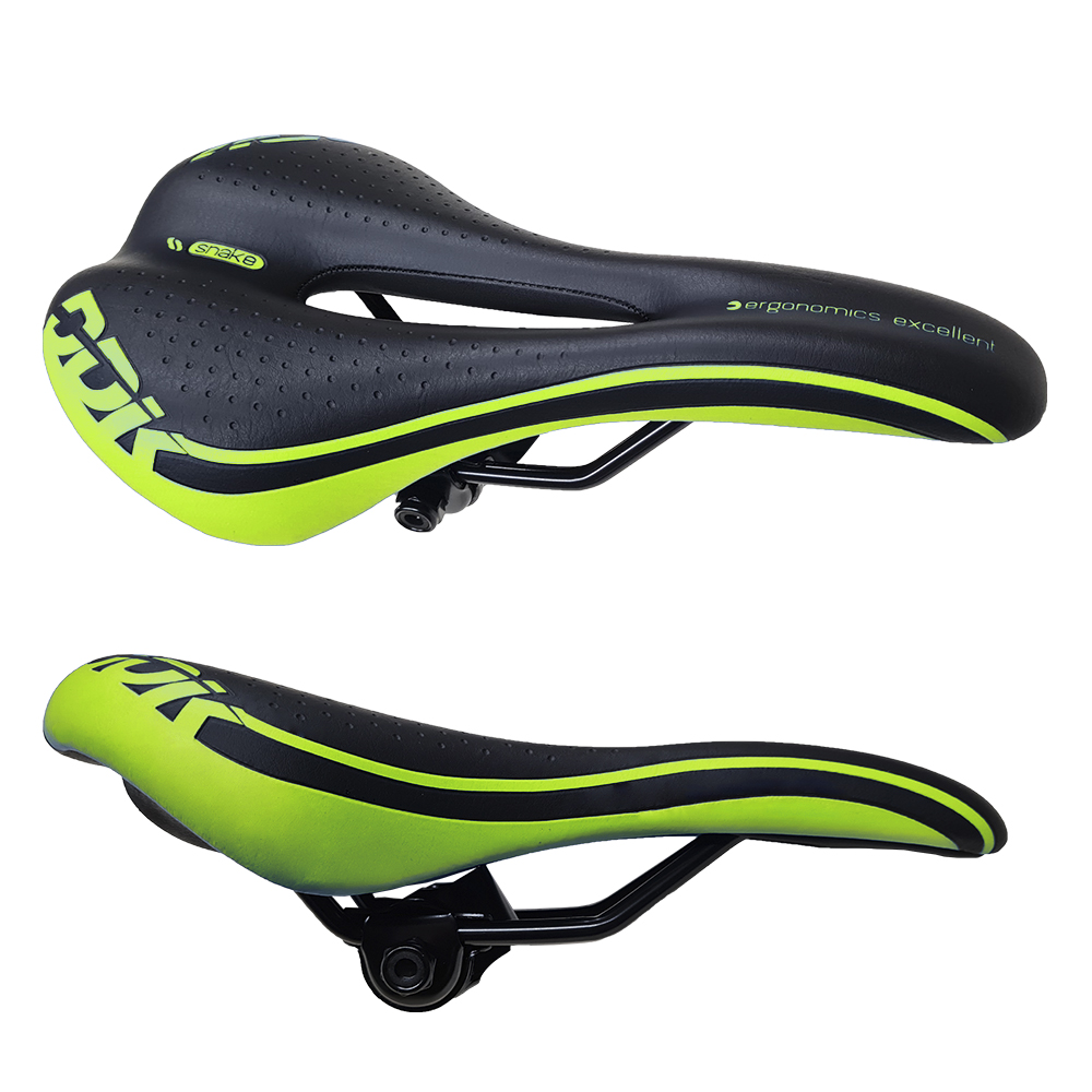 Asiento Mtb Antiprostatico Negro-Verde - Ddk