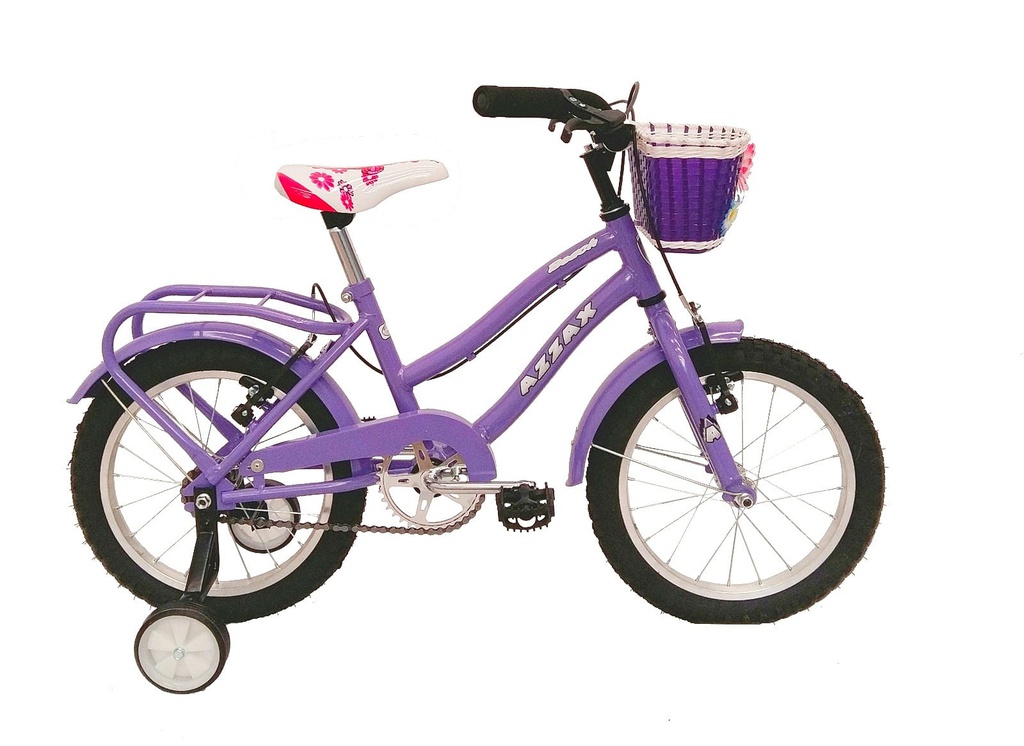 Bicicleta R16 Playera Niña Full C/ Canasto