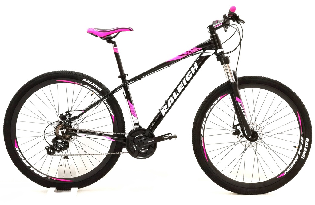 Bicicleta Raleigh 2.0 Dama R29 - 15&quot; - Negro con Rosa y Blanco