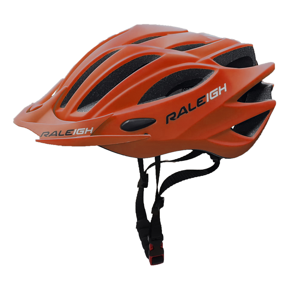 Casco In-Mould Hc-26 - 260Gr - 54/58 cm - 21 Ventil. Naranja Mate - Raleigh