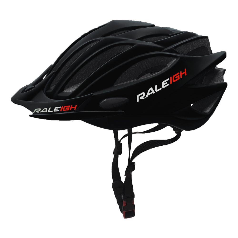 Casco In-Mould Hc-26 - 260Gr - 54/58 cm - 21 Ventil. Negro Mate - Raleigh