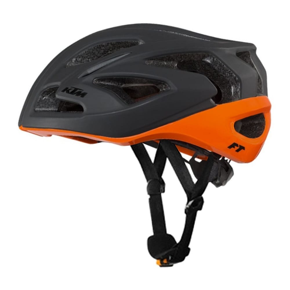 Casco Factori Team Mtb-235Gr-58/61 cm 17 Ventil. Negro C/Naranja - KTM