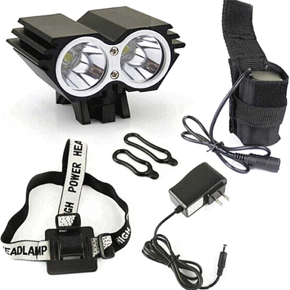 Luz Delantera 2000 Lumens - Recargable con Bateria