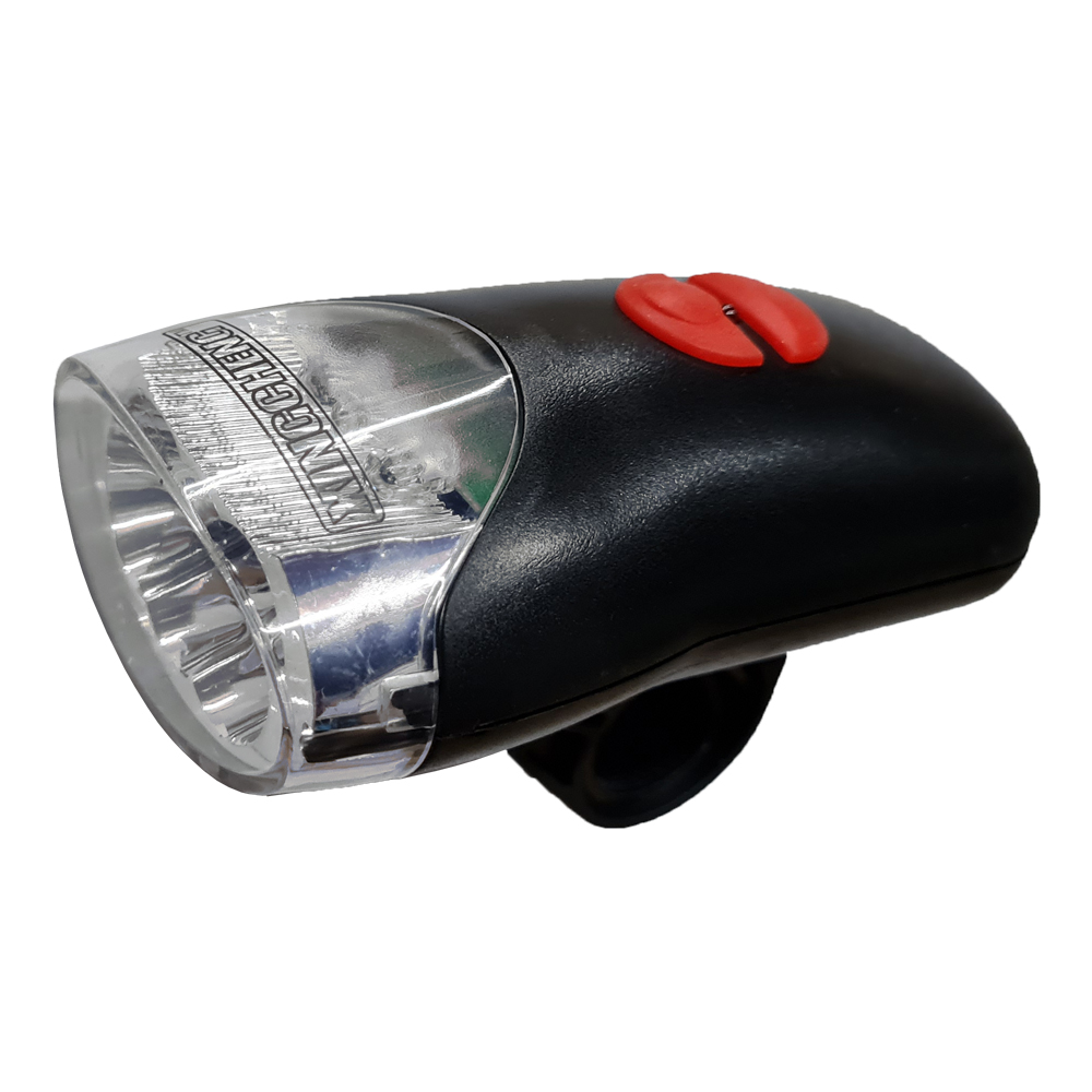 Luz Delantera  3 Led con Indicador de  Bateria - a Pila