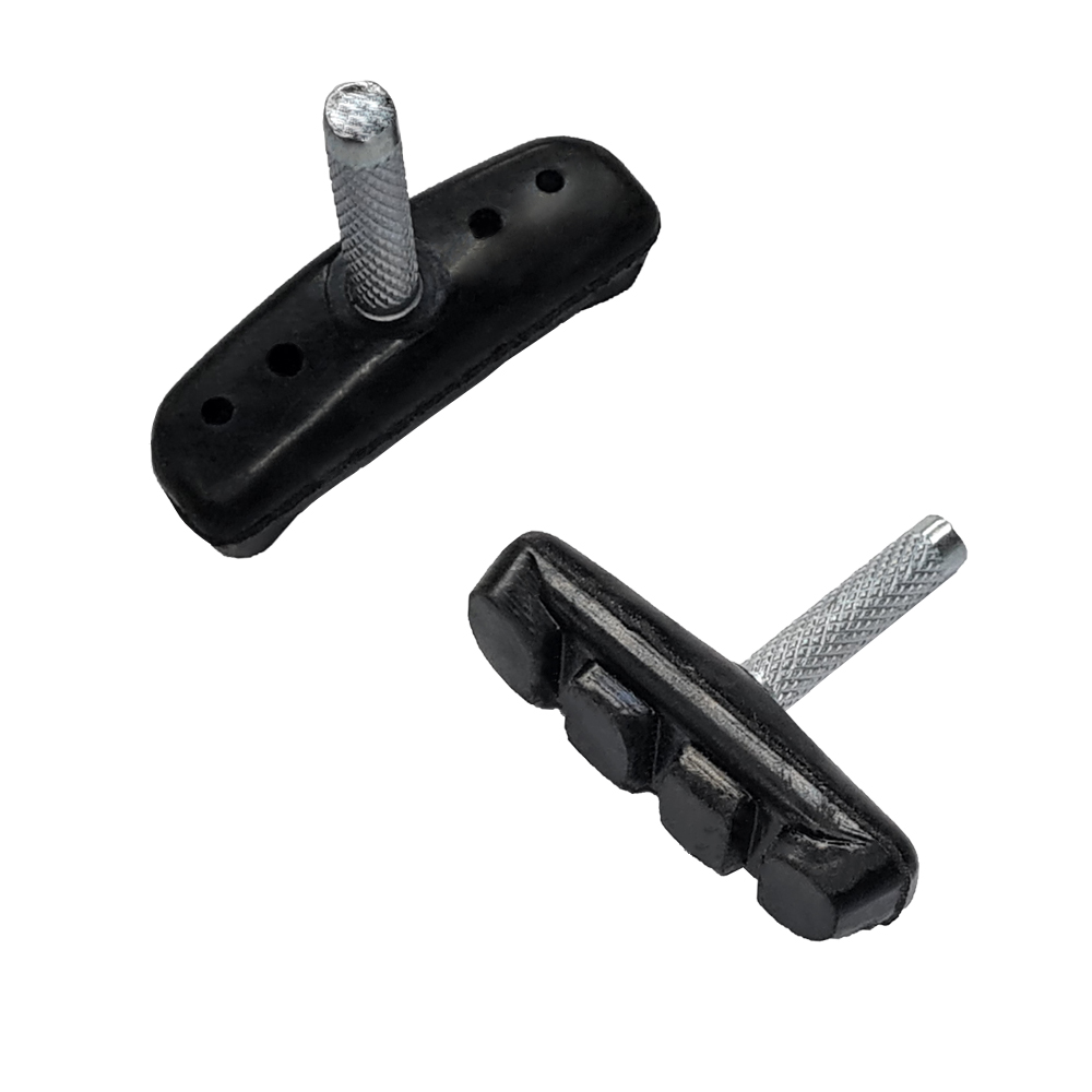 Par de Patines de Goma  P/ Freno Cantilever C/ Vastago