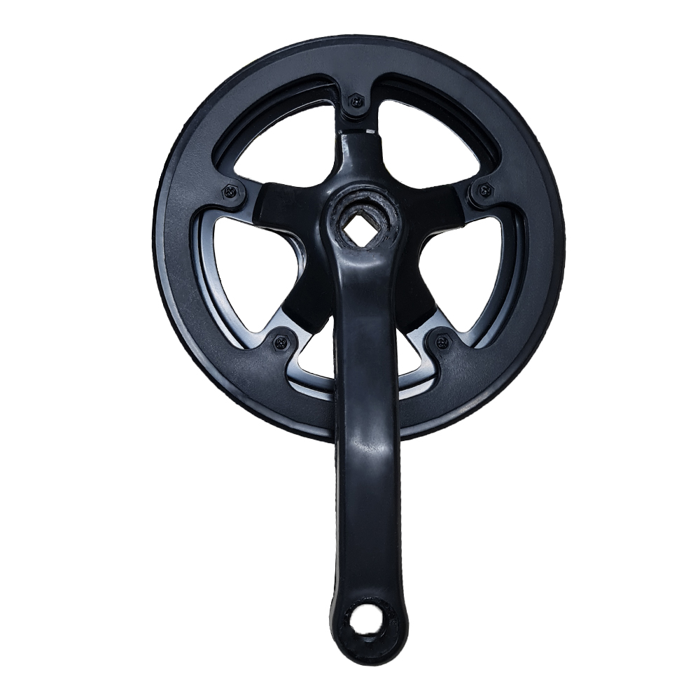 Plato y Palanca Simple 40 Dientes - 152 mm para Eje Punta Cuadrada - Revestido Plastico