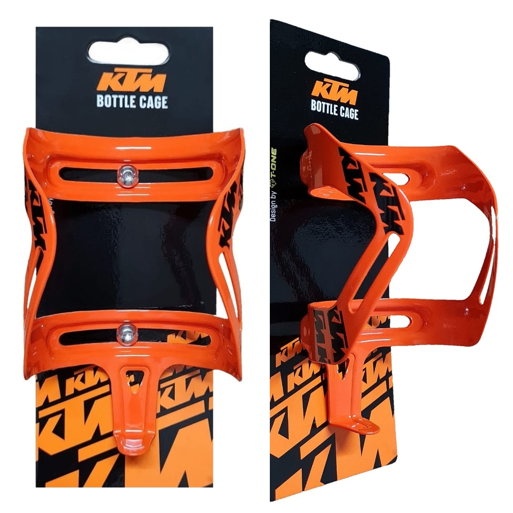 Porta Caramañola de Aluminio - Naranja - 24Gr - Diseño Ergonomico - KTM