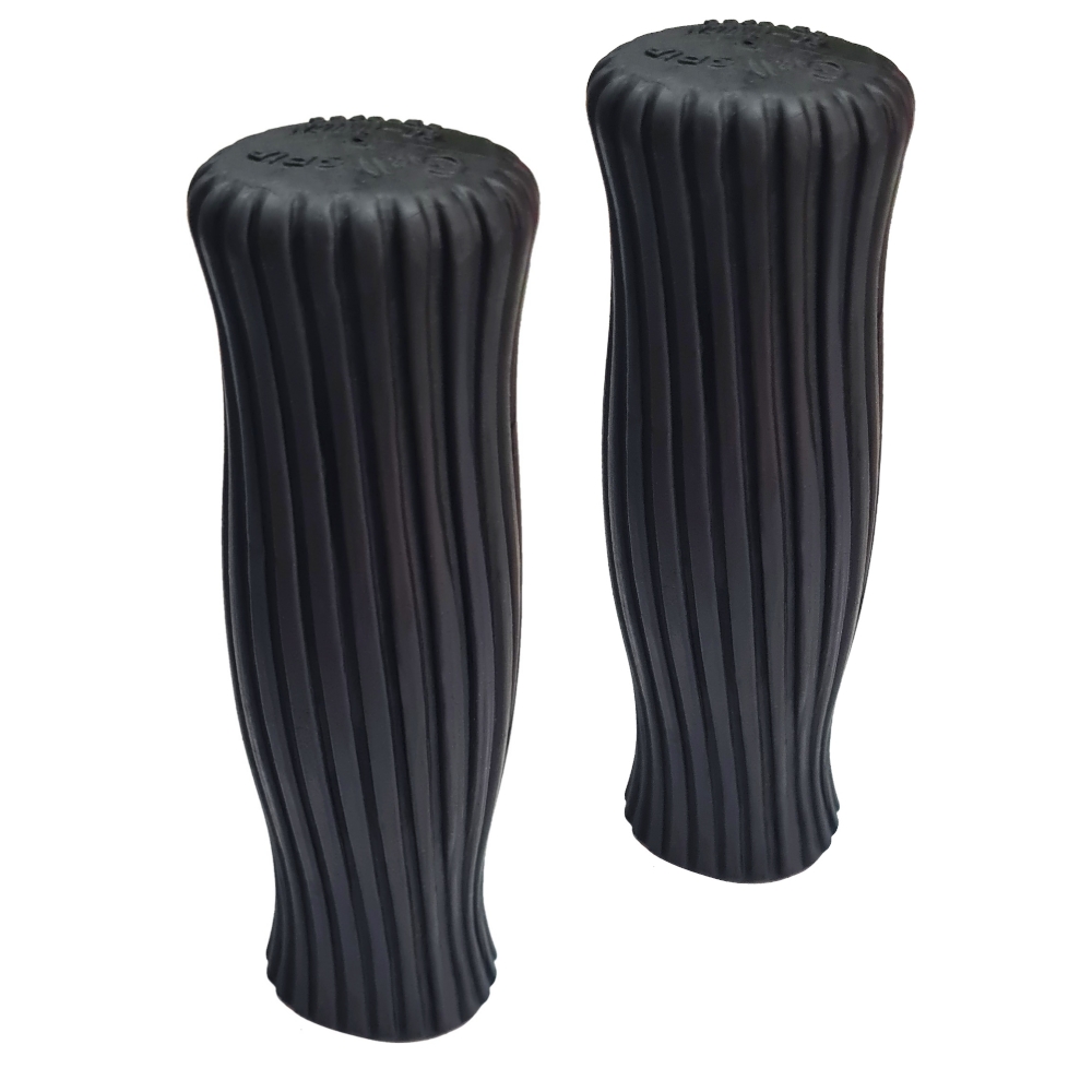 Puños Esp. Mtb Ranuras Horiontales Gel Color Negro