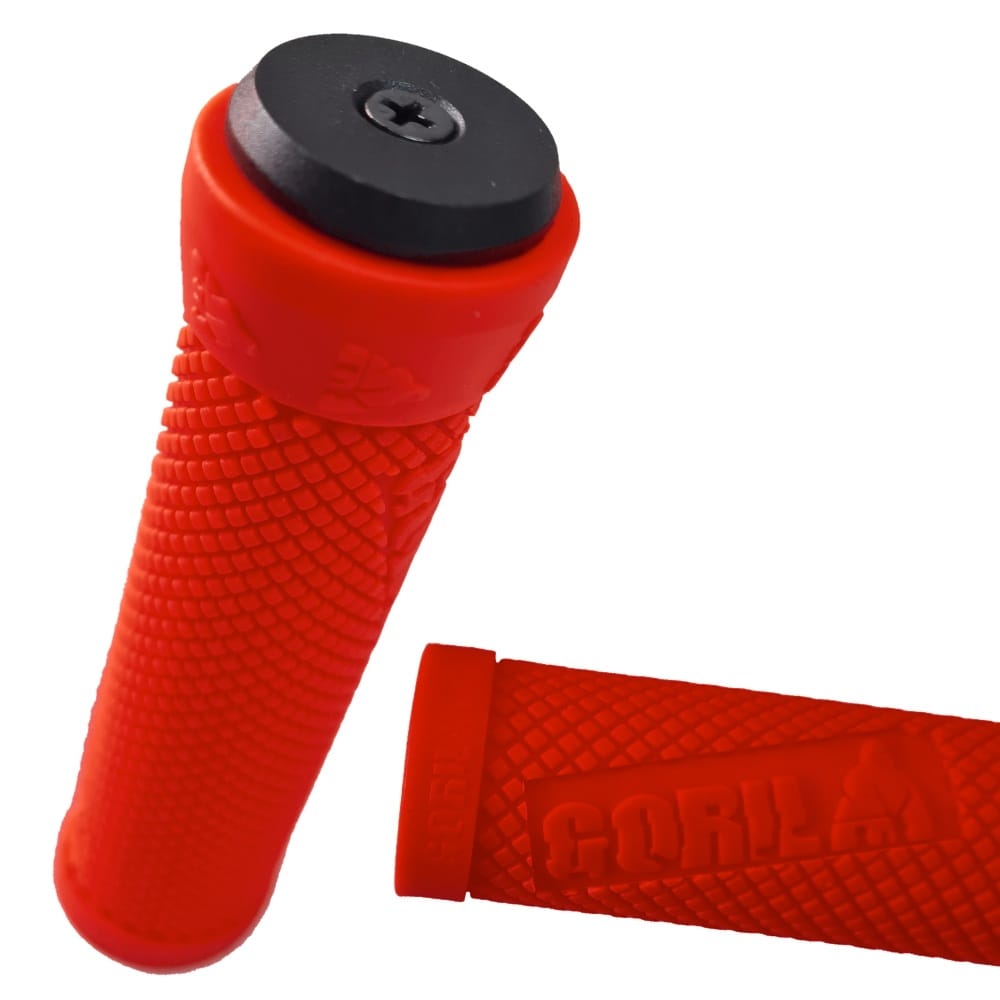 Puños Mtb 130mm - Rojo - en Pack - Gorilla