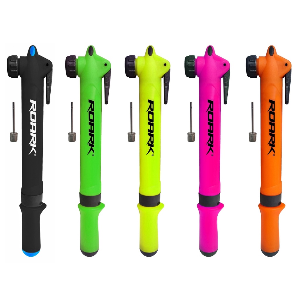 Inflador Mini con Gatillo Val.Presta/Schrader - con Pico Pelota - en Blister - Cuni