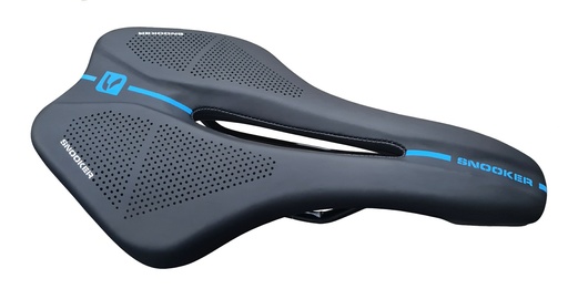 [10100-K] Asiento Trekking Sport Comfort Antiprostático Negro/Azul - Modelo SNK1065A-1 - SNOOKER