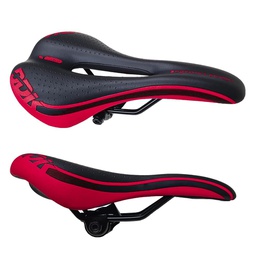 [10034R] Asiento Mtb Antiprostatico Negro-Rojo - Ddk