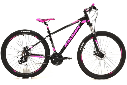[BIN2.0D-29D] Bicicleta Raleigh 2.0 Dama R29 - 16.5" - Negro con Gris y Rosa