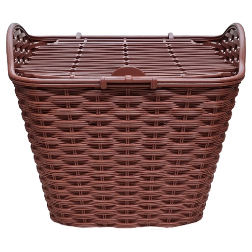 [17717] Canasto R26 Pvc Clasic Marron con Tapa
