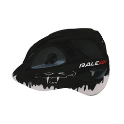 [18271-2] Casco de Niño In-Mould-250Gr-50/56 cm - 14 Ventilaciones -Negro Mate -Raleig