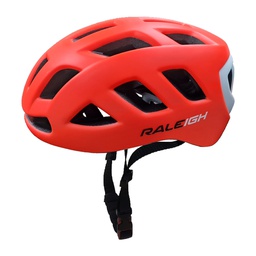 [18278-3] Casco In-Mould - 255Gr - 58/61 cm - 18Ventilacio-Naranja Neon con Negro-Raleigh