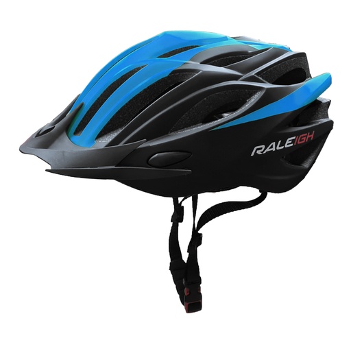 [18273-11] Casco In-Mould Hc-26 - 260Gr - 58/61 cm - 21 Ventil. Nrgro C/ Celeste Raleigh
