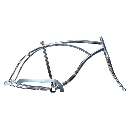 [12134] Cuadro y Horq. Playero 26" Cromado Soldado a Tig 19"