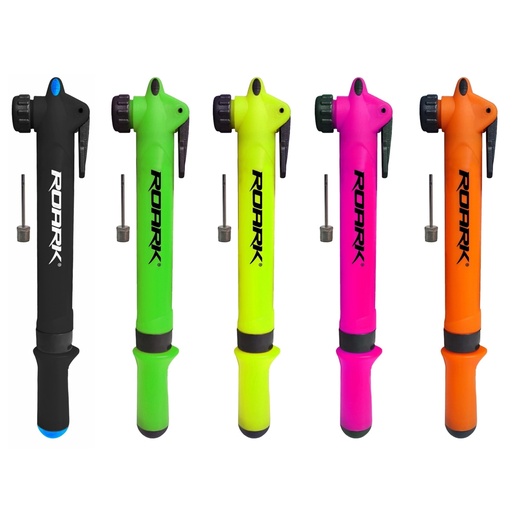 [6329] Inflador Mini con Gatillo Val.Presta/Schrader - con Pico Pelota - en Blister - Cuni