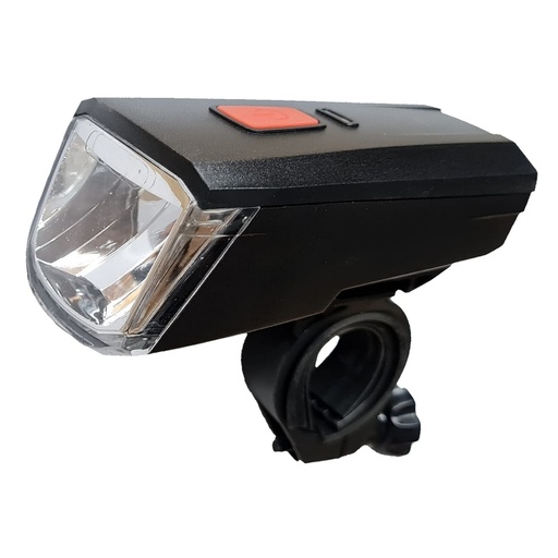 [17226B] Luz Delantera Recargable Usb- 3 Funciones - Waterproof - Con Indicador de Bateria