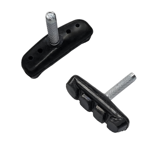 [12600] Par de Patines de Goma  P/ Freno Cantilever C/ Vastago