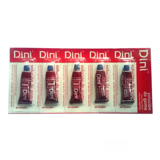 [6605] Solucion en Tubo 10  cm3 - Dini ( Blister de 5 Pomos Aluminio)