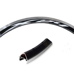 [2235-36] Llanta 24 &quot;X-24 &quot; Doble Pared Aluminio 36 Ag  C/Cnc-Limit Line Brake Color Negro