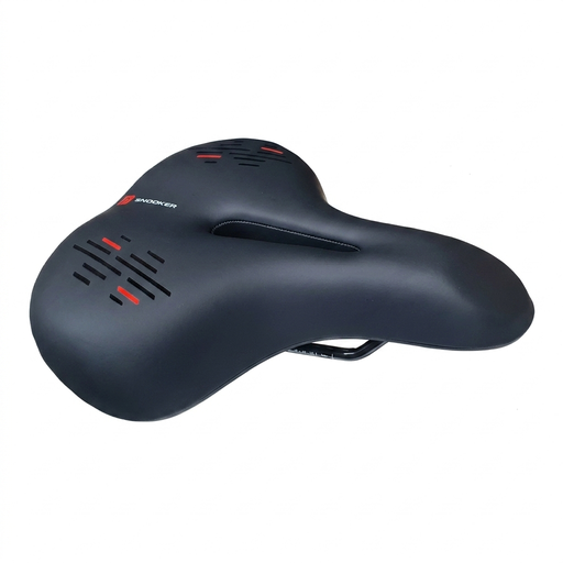 [10100-A] Asiento Urbano Confort Premium Antiprostático Negro/Rojo - Modelo SNK818A25-1 - SNOOKER